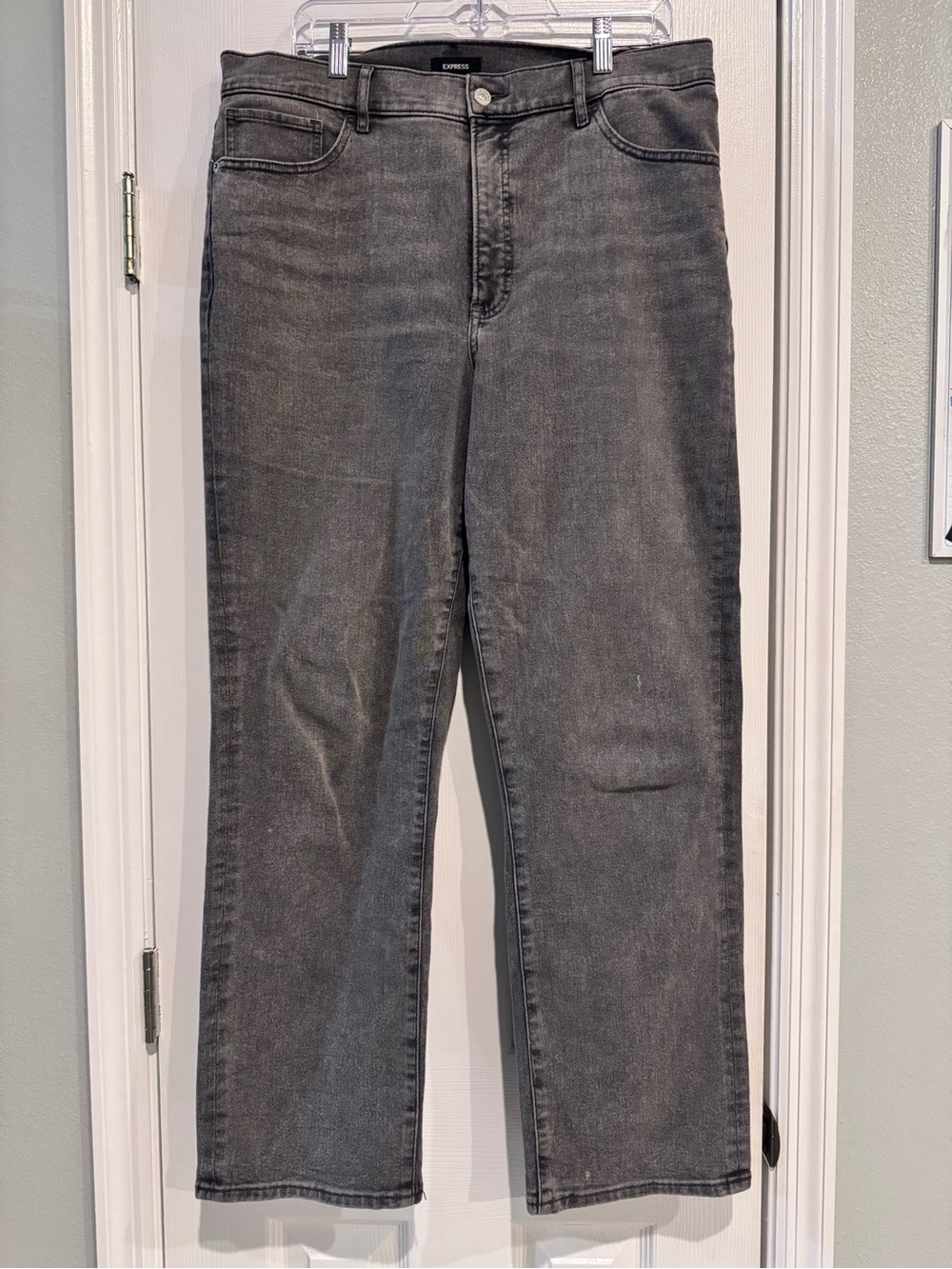 Express Women’s Wide Leg Gray Jeans Size 14R